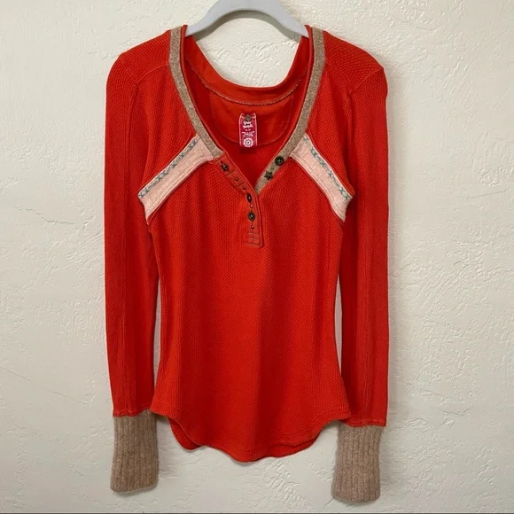 free people Nordic Nuzzle Lambswool Trim Thermal - M - Picture 3 of 13